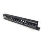 Hyperline CM-1U-ML16-COV Кабельный организатор металлический с крышкой,  19",  1U