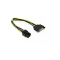 Кабель SATA питания 0.15 m GCR GC- ST218 SATA 15pin  /  ATX 6pin,  медь,  пакет