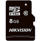 Флеш карта microSDHC 8Gb Class10 Hikvision HS-TF-C1 (STD) / 8G / Adapter + adapter