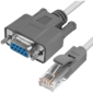 Greenconnect Адаптер-переходник 1.0m серый,  DB9 RS-232  /  RJ45 9F / 8P8C,  30AWG,  GCR-DB9LNC-1.0m