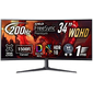 Монитор Acer 34" Nitro XZ340CURX2bmiipphx черный VA LED 1ms 21:9 HDMI M / M матовая HAS 3500:1 350cd 178гр / 178гр 3440x1440 200Hz DP 2K 6.9кг