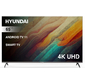 Телевизор LED Hyundai 65" H-LED65BU7006 Android TV Frameless черный / серебристый 4K Ultra HD 60Hz DVB-T DVB-T2 DVB-C DVB-S DVB-S2 USB WiFi Smart TV