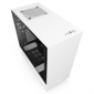 NZXT CA-H510I-W1 H510i Compact Mid Tower White / Black Chassis with Smart Device 2,  2x120mm Aer F Case Fans,  2xLED Strips and Vertical GPU Mount