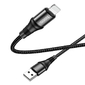 HOCO HC-34198 X50 /  USB кабель Lightning /  1m /  2.4A /  Нейлон /  Black