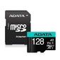Флеш карта microSDHC 128Gb Class10 A-Data AUSDX128GUI3V30SA2-RA1 Premier Pro + adapter