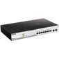 Управляемый L2 коммутатор D-Link DGS-1210-10MP / FL2A с 8 портами 10 / 100 / 1000Base-T и 2 портами 1000Base-X SFP  (8 портов PoE 802.3af / at,  PoE-бюджет 130 Вт)