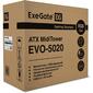 Exegate EX292688RUS Корпус Miditower ExeGate EVO-5020  (ATX,  без БП,  с окном,  1*USB+1*USB3.0,  HD аудио,  1 вент. 12см с RGB подсветкой)