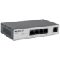 Коммутатор /  Unmanaged Switch 4x1000Base-T PoE,  1x1000Base-T,  PoE Budget 60W,  Long-range PoE up to 250m,  metal case