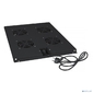 Cabeus TRAY-80-BK Модуль вентиляторный с 4-я вентиляторами для установки в напольные шкафы серии SH-05C,  ND-05C глубиной 800мм,  цвет черный  (RAL 9004)