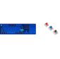 Клавиатура проводная,  Q6-O1, RGB подсветка, красный свитч, 104  кнопоки,  цвет синий