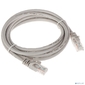 Патч-корд Bion [BPC-U5E101-5M] U / UTP,  Cat.5e,  AWG 26  (7 / 0, 16мм),  CCA,  многожильный,  PVC,  5м,  серый