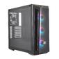 Cooler Master MasterBox MB520,  2xUSB3.0,  1x120 Fan,  3x120 ARGB Fan,  RGB controller + 1 to 3 RGB splitter,  w / o PSU,  Black,  Red Trim,  DarkMirror Front Panel,  ATX
