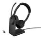 Беспроводная гарнитура Jabra Evolve2 55,  Link380а MS Stereo Stand