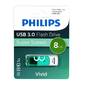 Флеш накопитель 8GB PHILIPS VIVID3.0 8GB,  USB 3.0