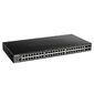 D-Link DGS-1250-52X / A1A,  L2 Smart Switch with 48 10 / 100 / 1000Base-T ports and 4 10GBase-X SFP+ ports.16K Mac address,  802.3x Flow Control,  4K of 802.1Q VLAN,  4 IP Interface,  802.1p Priority Queues