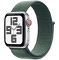 Apple Watch SE  (2024) 40mm Starlight Aluminium Case with Lake Green Sport Loop  (MXEH3LL / A)