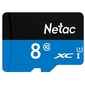 Netac P500 Standard MicroSDHC 8GB C10 up to 20MB / s,  retail pack card only