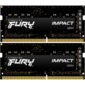 Kingston DRAM 16GB 3200MHz DDR4 CL20 SODIMM  (Kit of 2) FURY Impact EAN: 740617318425