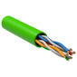 Кабель связи витая пара U / UTP,  кат.5E,  4 пары 24AWG solid,  305м,  LSZH,  зеленый