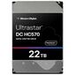 Жесткий диск /  HDD WD SATA 22Tb Ultrastar DC HC570 0F48155 7200 6Gb / s 512Mb 1 year warranty