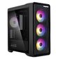 ZALMAN M3 PLUS RGB,  MATX,  BLACK,  WINDOW,  2x3.5",  3x2.5",  1xUSB2.0,  1xUSB3.0,  FRONT 3x120mm RGB,  REAR 1x120mm
