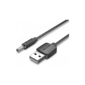 Кабель Vention USB AM / DC-jack 3.5мм M - 1м Чёрный