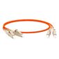 Hyperline FC-D2-50-LC / PR-LC / PR-H-5M-LSZH-OR  (FC-50-LC-LC-PC-5M) Патч-корд волоконно-оптический  (шнур) MM 50 / 125,  LC-LC,  2.0 мм,  duplex,  LSZH,  5 м