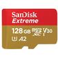 Флеш карта microSD 128GB SanDisk microSDXC Class 10 UHS-I A2 C10 V30 U3 Extreme 170MB / s