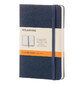 Блокнот Moleskine CLASSIC MM710B20 Pocket 90x140мм 192стр. линейка твердая обложка фиксирующая резинка синий сапфир