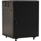 Шкаф коммутационный Hyperline  (TWB-FC-1266-SR-RAL9004) настенный 12U 600x600мм пер.дв.металл 2 бок.пан. задн.дв.спл.стал.лист 60кг черный 650мм IP20 сталь