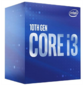 CPU Intel Core i3-10100F  (3.6GHz / 6MB / 4 cores) LGA1200 BOX,  TDP 65W,  max 128Gb DDR4-2666,   BX8070110100FSRH8U