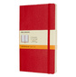 Блокнот Moleskine CLASSIC SOFT QP616F2 130х210мм 192стр. линейка мягкая обложка фиксирующая резинка красный