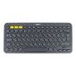 Клавиатура беспроводная Logitech K380 Multi-Device Bluetooth Keyboard Gray серая,  копактная,  79 круглых клавиш,  Bluetooth 3, 0,  подключение до 3-х устройств одновременно