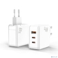 Bion Сетевое Зарядное Устройство,  GaN,  USB-A + 2*USB-C,  PowerDelivery,  65 Вт,  белый [BXP-GAN-PD-A2C-65W]