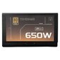 Блок питания 650W /  Power Supply Thermalright,  650W 80+ Gold  (ATX,  3.1,  Full modular,  1x24 (20+4)pin,  2xCPU 8 (4+4)pin,  2xPCIe*2 8 (6+2)pin,  3xSATA3,  2xMOLEX4pin,  Active,  120x120mm,  150x140x86mm,  APFC,  OVP,  UVP,  SCP,  OCP,  OTP,  OPP,  black)