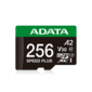 Флеш карта microSD A-DATA 256GB microSDXC Class 10 UHS-I U3 V30 A2 180 / 160 MB / s  (SD адаптер)
