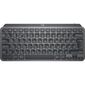 Клавиатура Logitech Клавиатура беспроводная Logitech MX Keys Mini Pale Gray Компактная,  серая,  Bluetooth LE / Logi Bolt,  автоматическая подсветка,  встроенная батарея,  Type-C коннектор,  кабель Type-C - Type-A в комплекте