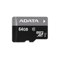 Micro SecureDigital 64Gb A-DATA AUSDX64GUICL10-RA1 / R {MicroSDXC Class 10 UHS-I,  SD adapter}