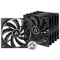 Вентилятор Arctic Cooling Вентилятор корпусной ARCTIC F12 PWM PST Value Pack  (Black)   (5pc)   (ACFAN00250A)  (703345) {12}