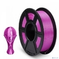 - /  Филамент NVPRINT Silk PLA+ Purple для 3D печати диаметр 1.75мм  длина 330 метров  масса 1 кг