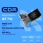 Видеокарта CBR GT710 2Gb DDR3,  64bit,  954Mhz,  1*HDMI + 1*DVI + 1*VGA,  29W,  Ret [VGA-STX710-2G-RTL]