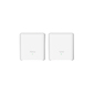 Tenda EX3  (2-pack) Mesh Wi-Fi 6 система AX1500,  до 300 Мбит / с на 2, 4 ГГц + до 1201 Мбит / с на 5 ГГц,  LAN 1x1Гбит / с,  WAN 1x1 Гбит / с,  2x3 dBi внутренние антенны