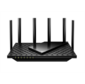 Двухдиапазонный Wi Fi 6 роутер TP-Link Archer AX73,  AX5400 до 574 Мбит / с на 2, 4 ГГц + до 4804 Мбит / с на 5 ГГц,  6 антенн,  1 гигабитный порт WAN + 4 гигабитных порта LAN,  порт USB 3.0