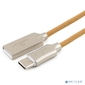 Cablexpert Кабель USB 2.0 CC-P-USBC02Gd-1.8M AM / Type-C,  серия Platinum,  длина 1.8м,  золотой,  блистер