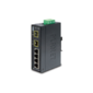 IP30 Slim Type 4-Port Industrial Ethernet Switch + 2-Port SFP Fiber  (-40 - 75 C)