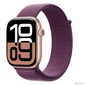 Смарт-часы Apple Watch Series 10 A2999 46мм 2.1" OLED корп.розовое золото Sport Loop рем.сливовый разм.брасл.:O / S  (MWWV3LW / A)