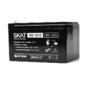 SKAT SB 1212,  12V,  12Ah,  maximum charge current 3.6 A. Terminal type - F1 knife. Case size - 99x151x100. Weight - 3.2 kg. Service life - 6 years. Warranty - 18 months.