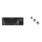 Проводная Клавиатура механическая Keychron Q3 ( Q3-M1)  Red Gateron G Pro ( красные свичи), RGB- подсветка, Hotswap (возможность замены переключателей) , Knob (регулирующая поворотная ручка)RGB подсветка,87 кнопок, цвет черный