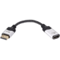 Адаптер DisplayPort (M) ---> HDMI (F) 0.15m 4K@60Hz VCOM <CG621M-0.15>