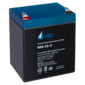 Battery Parus Electro,  standard series HM-12-5,  voltage 12V,  capacity 5Ah  (discharge 20 hours),  max. discharge current  (5sec) 75A,  max. charge current 2A,  lead-acid type AGM,  terminals F2,  LxWxH 90x70x101mm.,  total height with terminals 107mm.,  weight 1.8kg.,  service life 6 years.